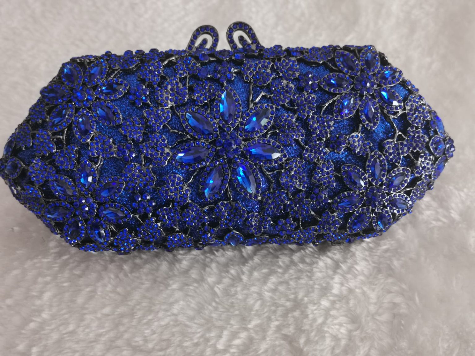 Blue Crystal Clutch - Novia Galleria